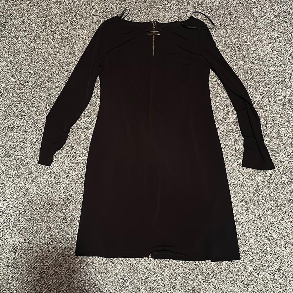 Vince Camuto Black Long Sleeve Dress